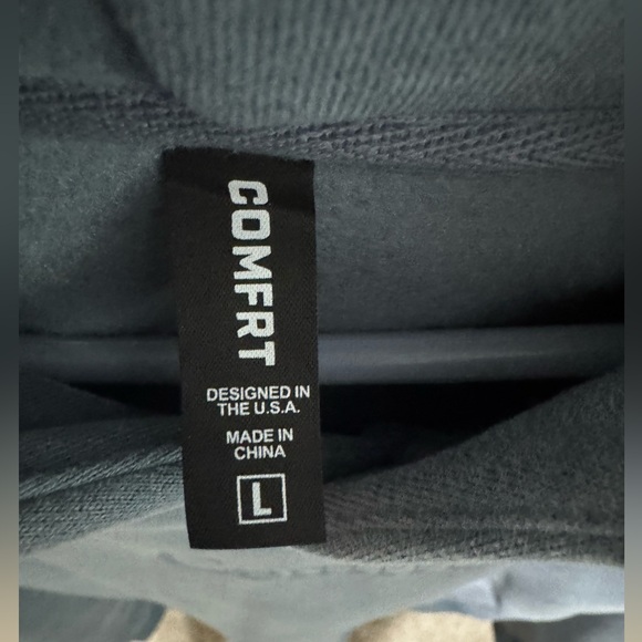 Men's Comfrt Clothing Hoodie Large Color Sky - Picture 2 of 4
